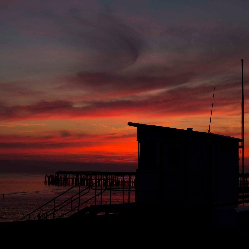hastings sunset, photo clare hocter