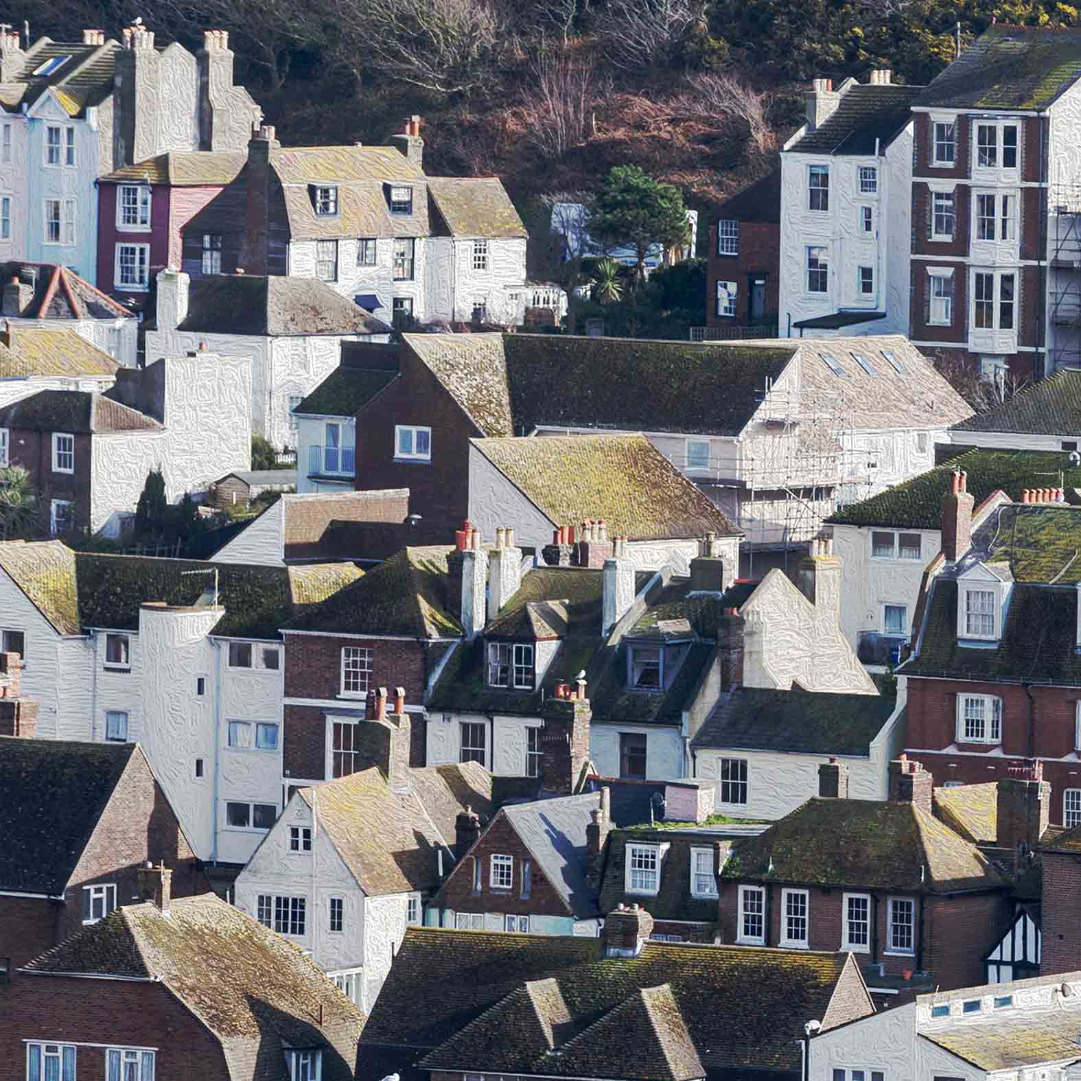 hastings houses, card for sale, photo clare hocter