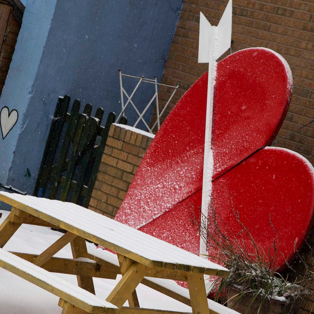 love heart photo card, valentine card, st leonards on sea photo card, photo clare hocter
